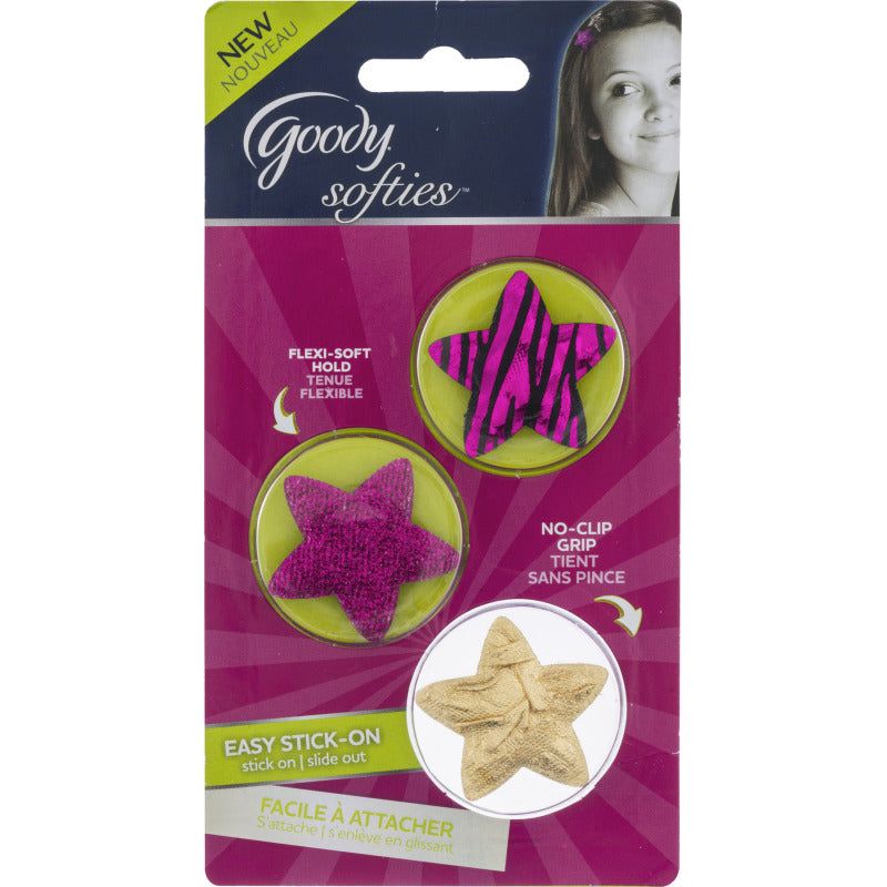 Barrette Velcro Étoile Goody Softies - 2 Comptes