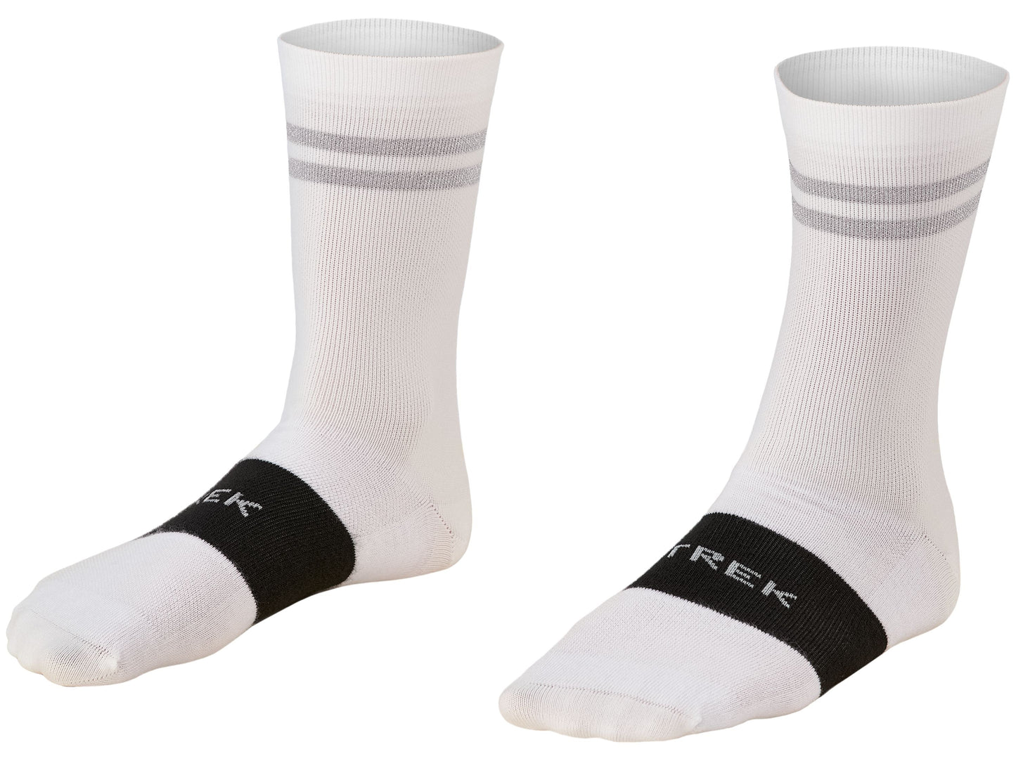 Calcetín Trek Race Reflectivo Crew Pequeño (35-38) Blanco