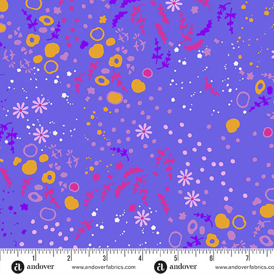 Sun Print 2026 Equanimity Tanzanite Cotton Fabric Per Yard
