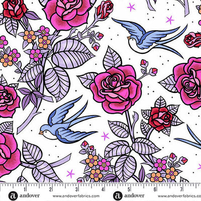 Libs Elliott Glaze Perfect Day Multi Cotton Wideback Fabric