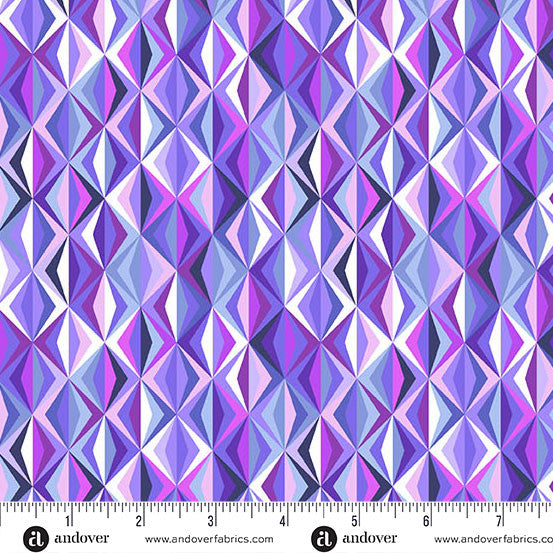 Tela de algodón Libs Elliott Glaze Perfect Day Prism Blue - 108" de ancho