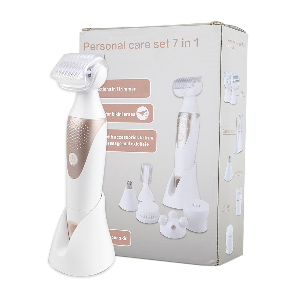 5-in-1 Electric Shaver for Women - Waterproof Hair Remover