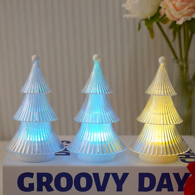 Christmas Decoration Crystal Christmas Tree Candle Light Desktop Ornament Atmosphere Small Night Light Ins Decorative Atmosphere Light - Korvel