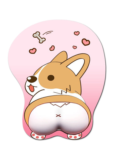 Lovely Corgi Non Slip Silica Gel Wrist Rest Mouse Pad Wrist Support Computer Ergonomic Mouse Mat Comfortable - Korvel