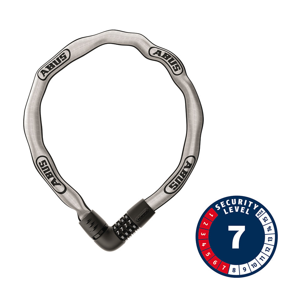 Candado de cadena reflectante Abus Tresor 6807C - 7mm x 110cm