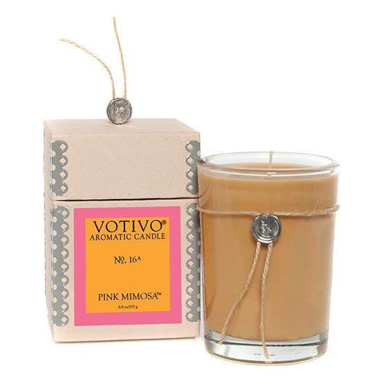 Votivo Aromatic Candle - Pink Mimosa 6.8oz