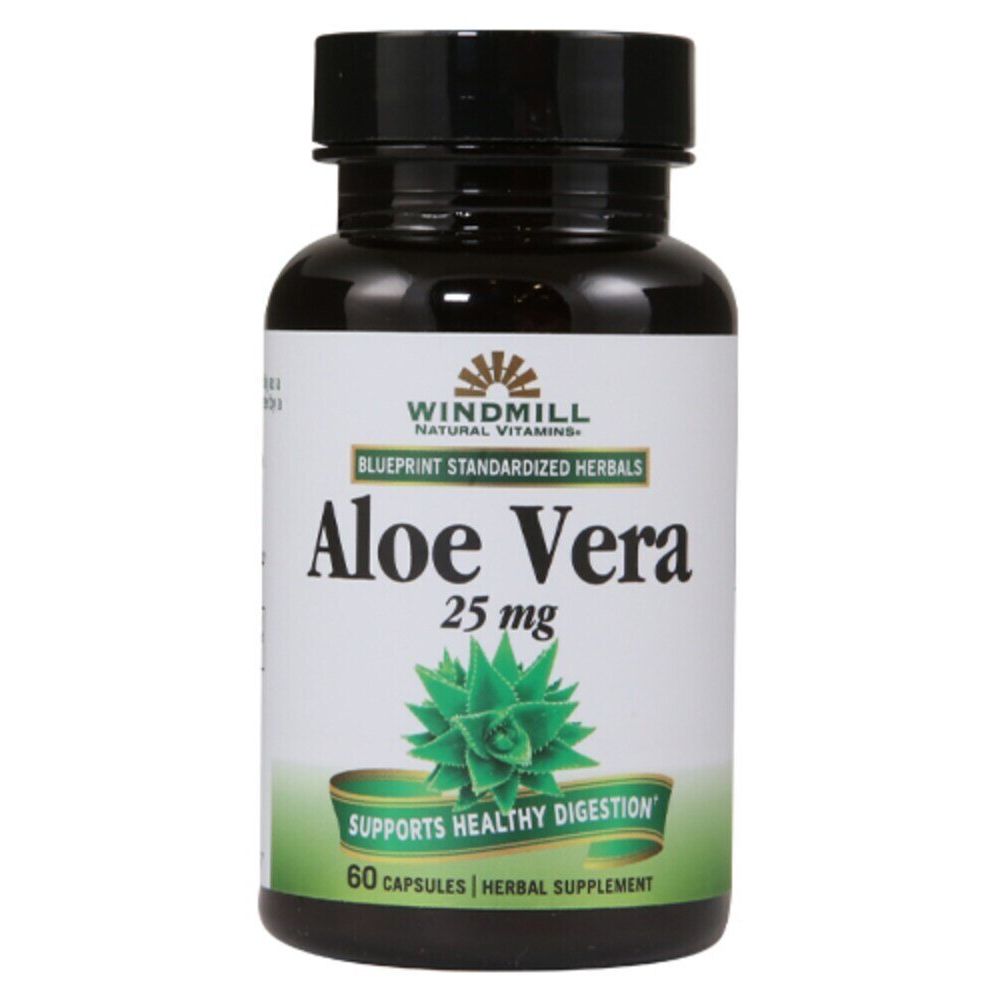 Gélules molles Aloe Vera 25 mg de Windmill® Natural Vitamins