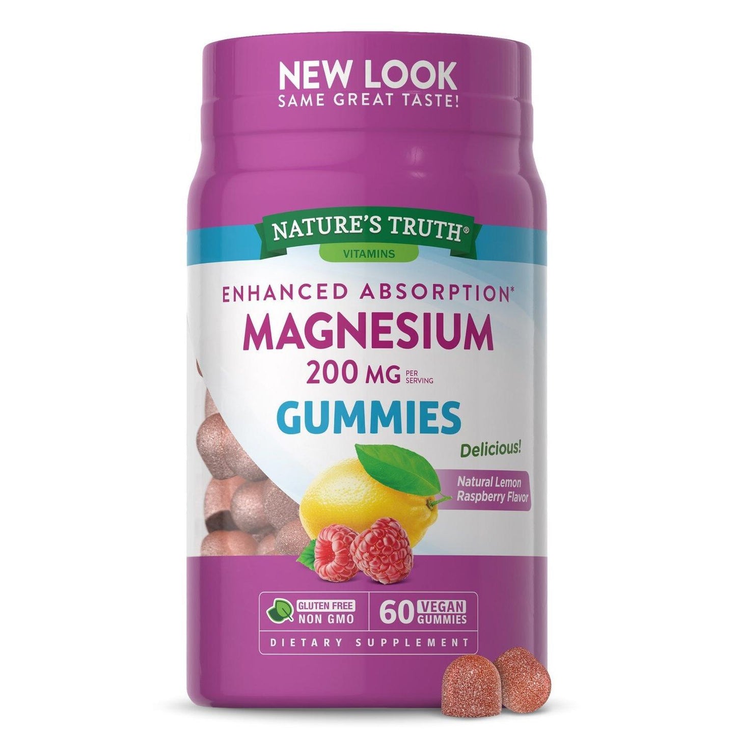 Gomitas de Magnesio de Absorción Mejorada de Nature's Truth - 200 Mg Veganas