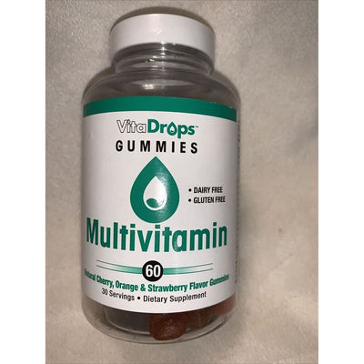 VitaDrops Multivitamin Gummies - 60 Count, Dairy & Gluten Free