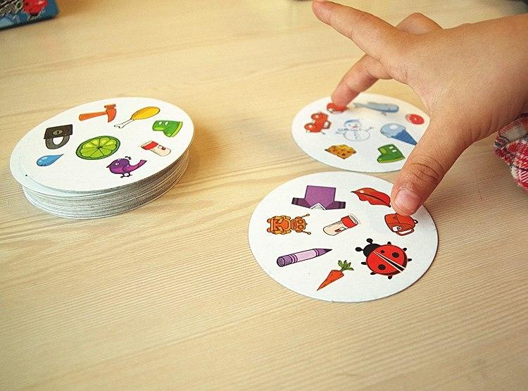 Spot It Dobble Find It Board Game for Children Funny with Family Gathering Good Paper Quality Card Game - Korvel