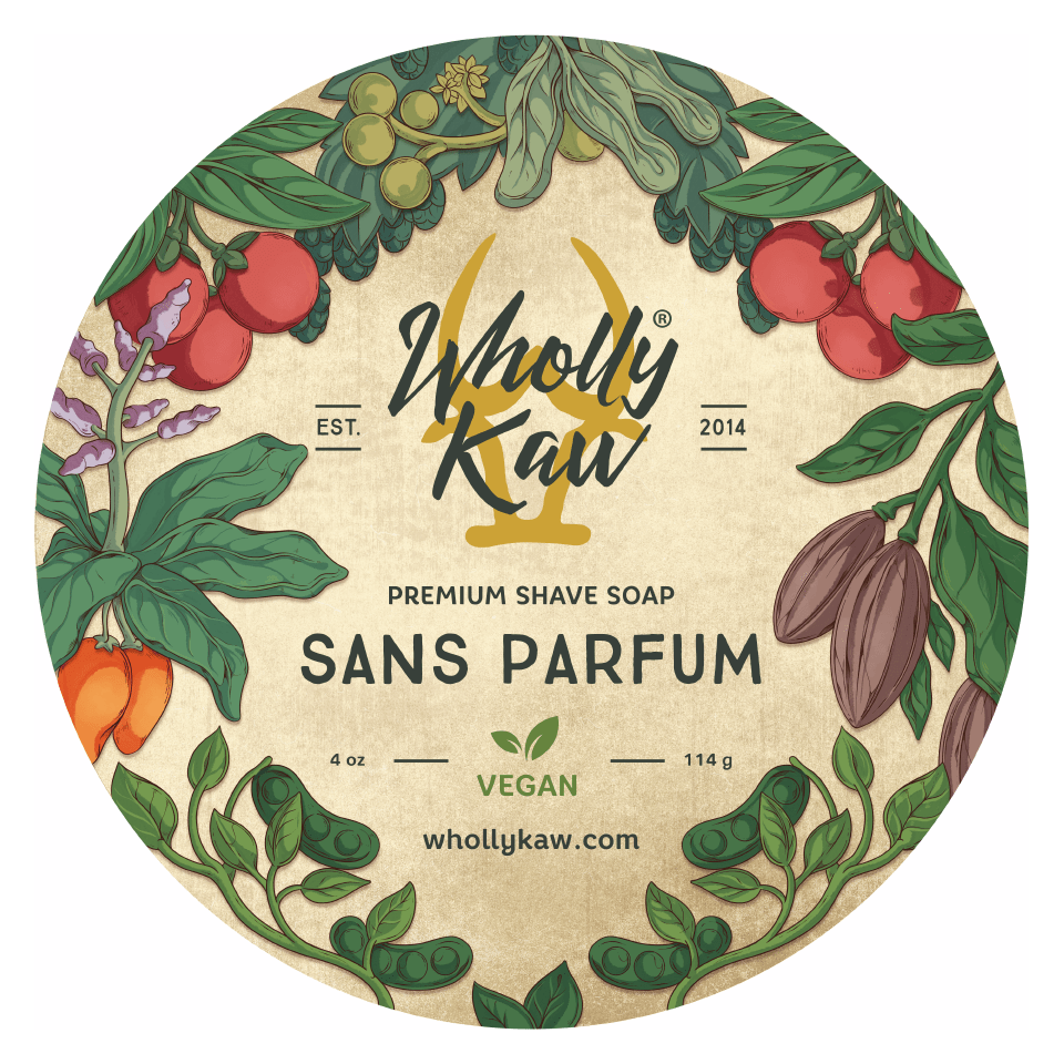 Savon à raser vegan sans parfum Wholly Kaw - 4 oz