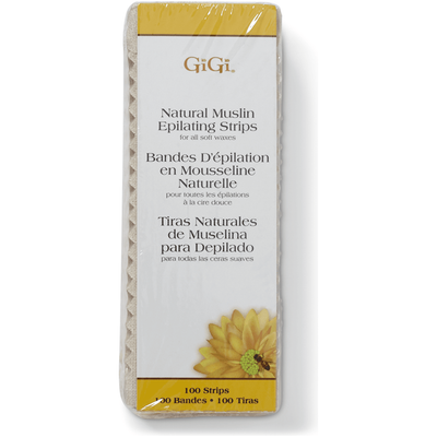 GiGi Natural Muslin Epilating Strips - Small (100 Strips)