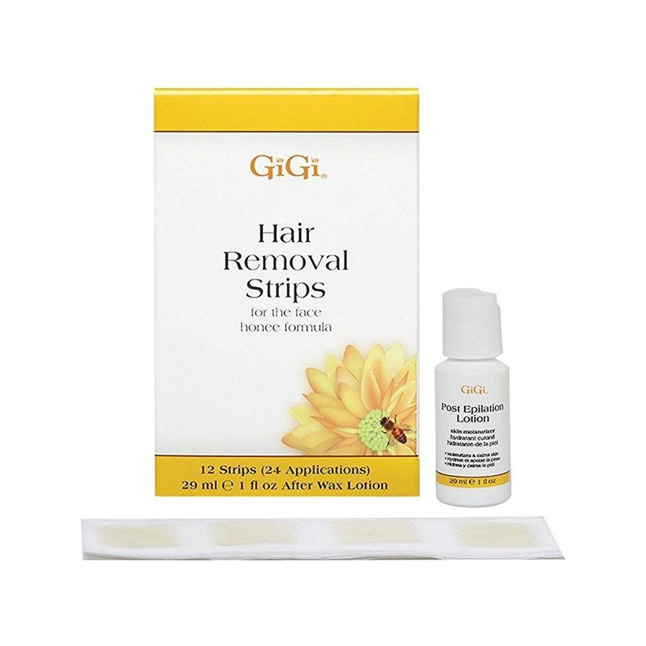Bandes de cire dépilatoire GiGi pour le visage - 24 bandes