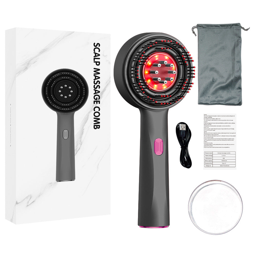 Peigne de massage du cuir chevelu électrique rechargeable