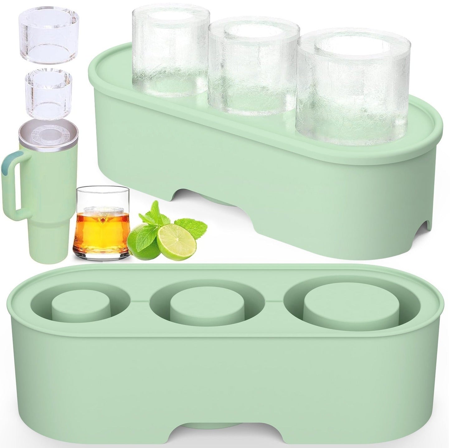 Stanley Large Capacity Ice Grid Ice Making Mold Creative with Box Easy Release Silicone Ice Grid - Korvel