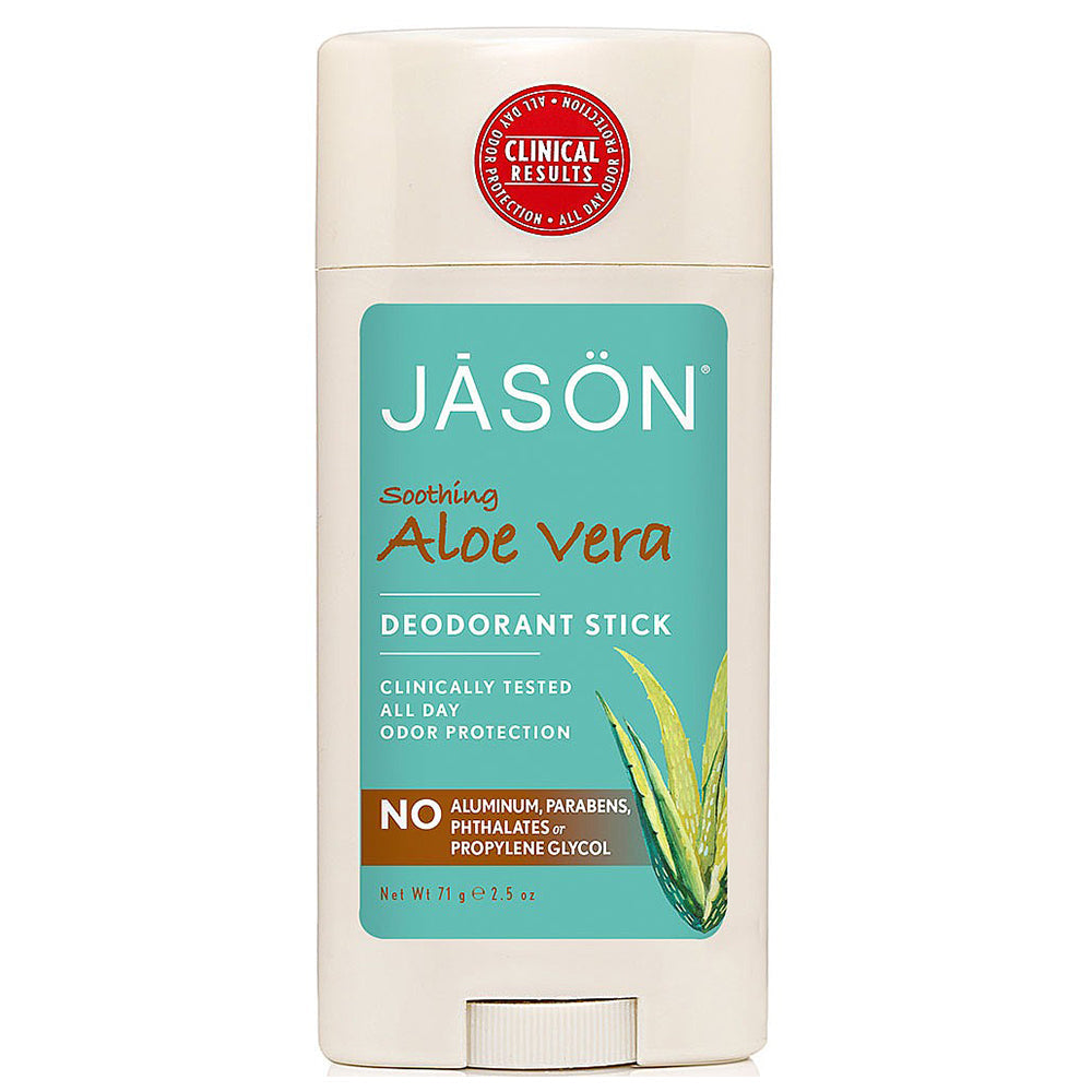 Jason Soothing Aloe Vera Natural Deodorant Stick, 2.5 Oz