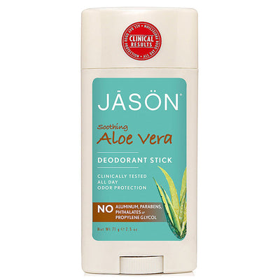 Jason Soothing Aloe Vera Natural Deodorant Stick, 2.5 Oz