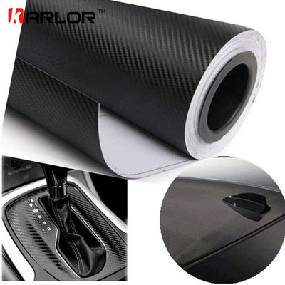 127*20CM 3D Auto Carbon Fiber Vinyl Film Carbon Car Stickers Decal Car Styling - Korvel