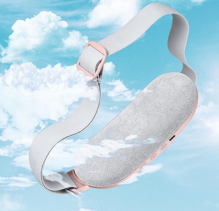 Waist Massager Warm Palace Belt Electric Heating Uterus Acupoints Vibrating Massage Relieve Menstrual Pain Portable USB Charging - Korvel
