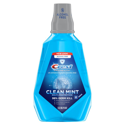 Enjuague bucal Crest Multi Protection Clean Mint 50.7 Fl Oz