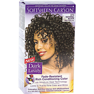 Dark & Lovely Fade Resist Permanent Hair Color - 372 Natural Black