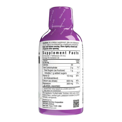 Bluebonnet Kosher Calcium Magnesium Citrate with Vitamin D3 - Strawberry Liquid