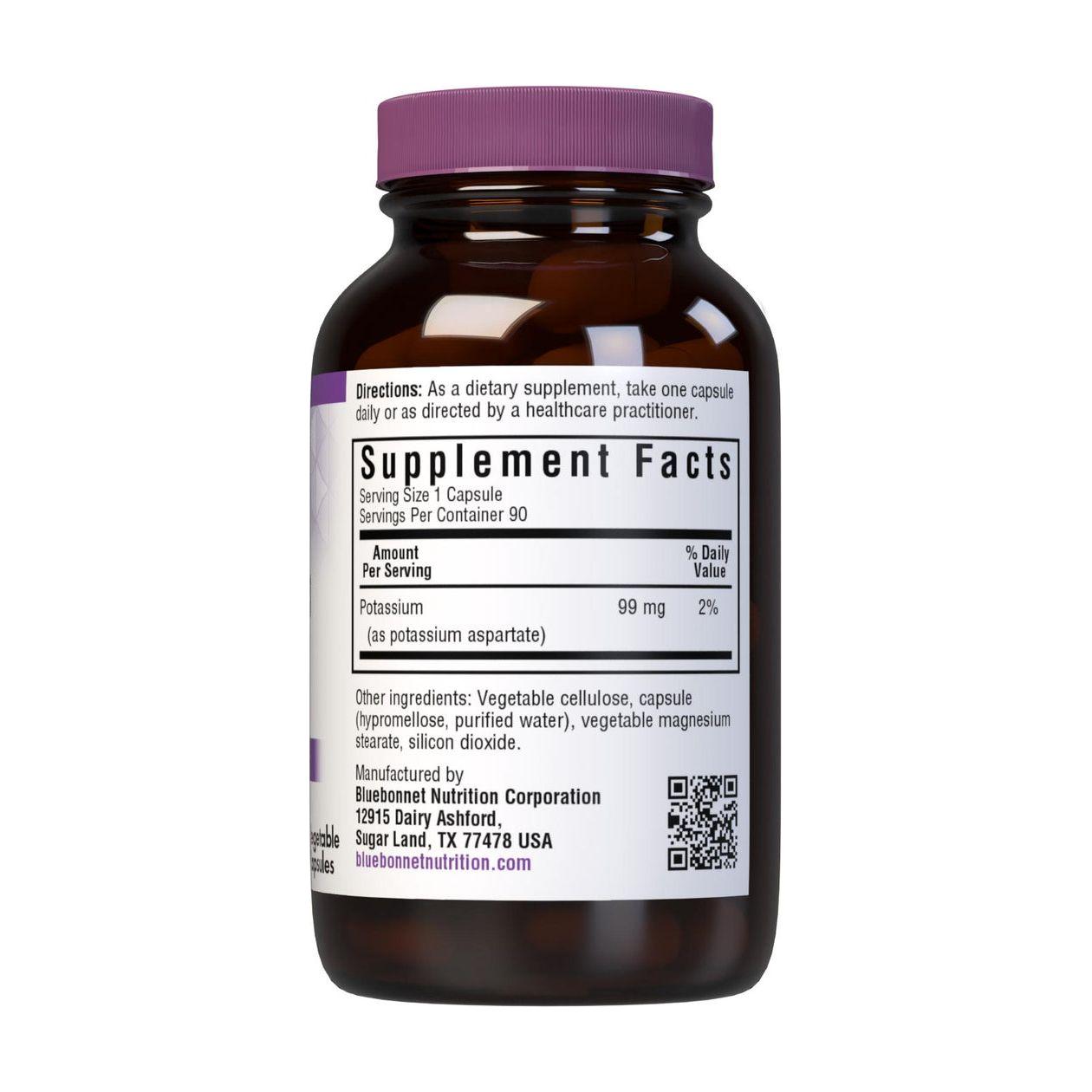 BlueBonnet Potassium Vegetarian Capsules - 90 Count