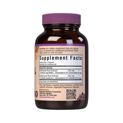 Bluebonnet Echinacea Goldenseal Root Extract, 60 Veg Capsules