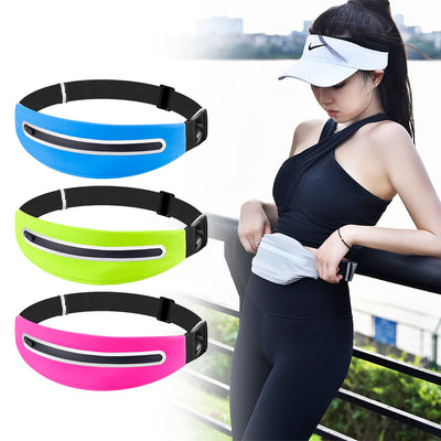 Sports waist bag, running phone bag, waterproof reflective, men's and women's outdoor close fitting storage running bag, new model - Korvel