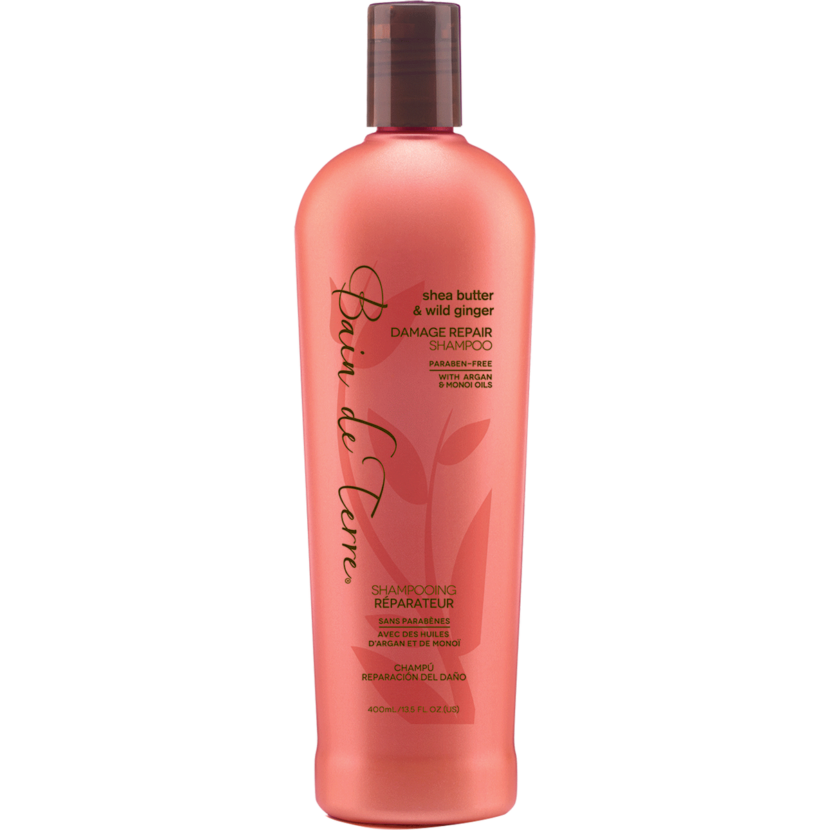 Shampoo Réparateur Bain De Terre au Beurre de Karité et Gingembre Sauvage - 13,5 fl oz