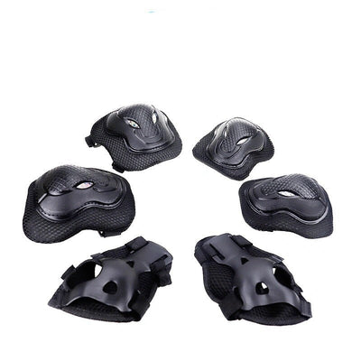 Adult Protector Six-piece Skating Shoe Protector Balance Car Roller Skating Bicycle Adult Professional Fall Protection Knee Protection Set - Korvel
