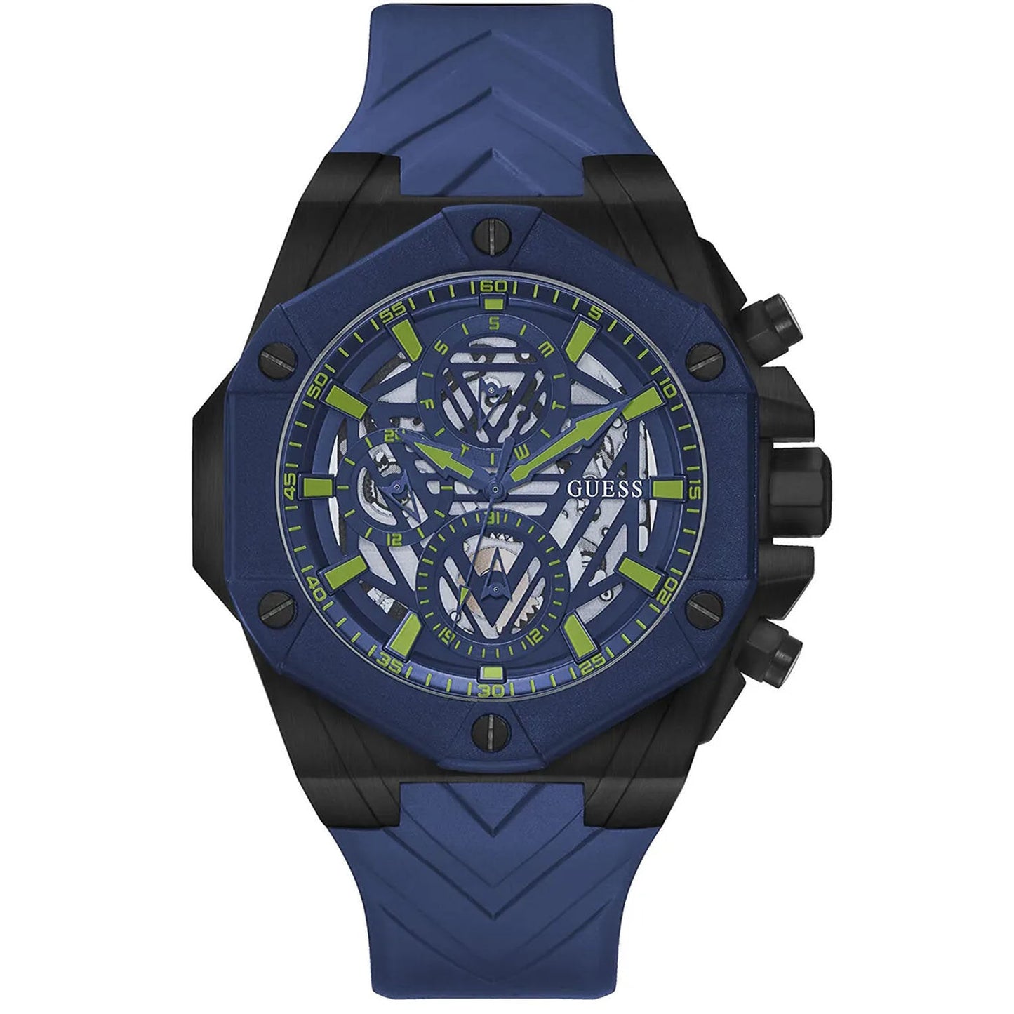 Reloj Formula de Guess para Mujer - Esfera Azul y Correa de Silicona