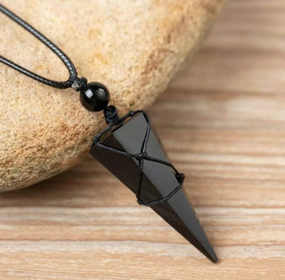 Obsidian Aura Pendant - Timeless Natural Jewelry