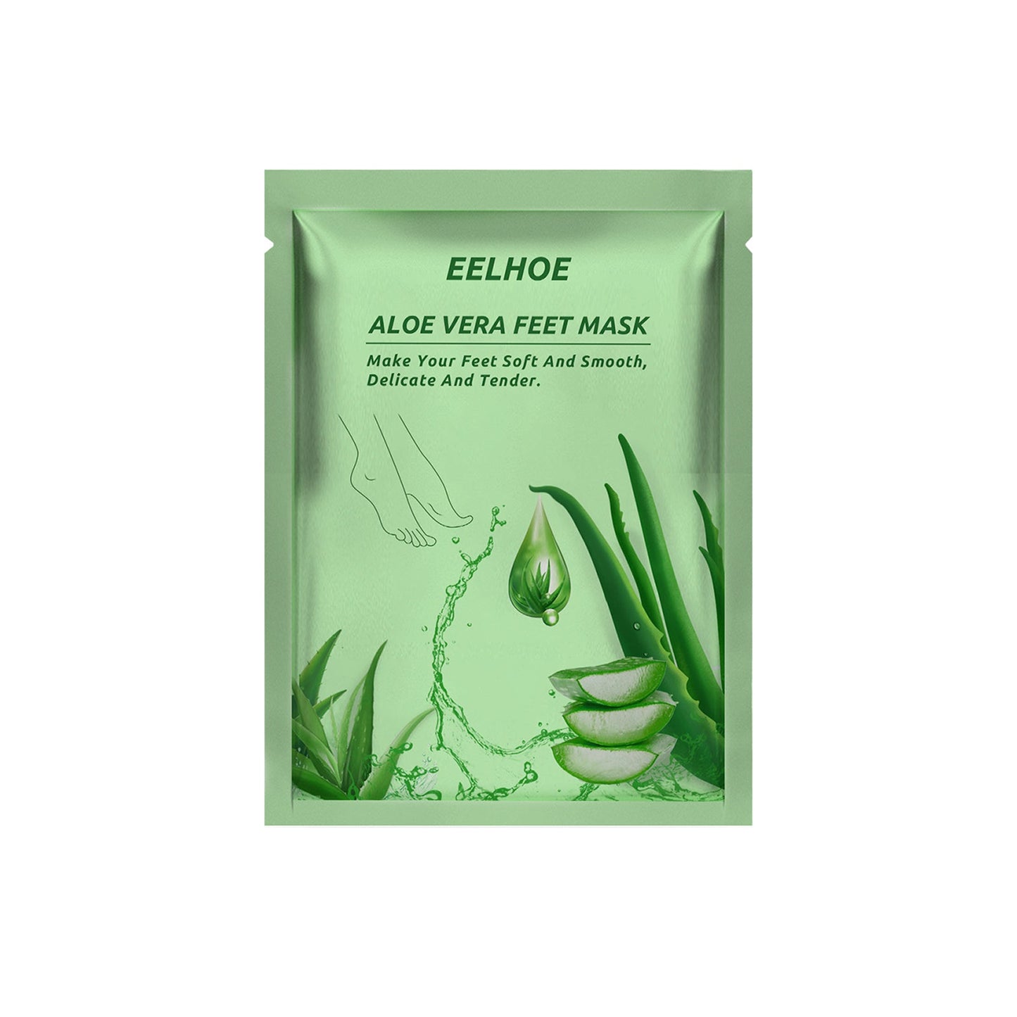 Masque pour les pieds à l'Aloe Vera pour l'hydratation et le soin