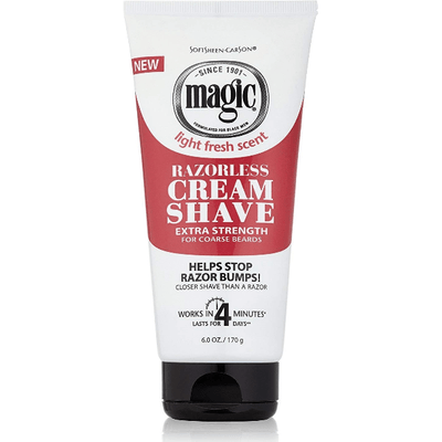 Magic Cream Shave, Razorless Extra Strength for Coarse Hair 170g