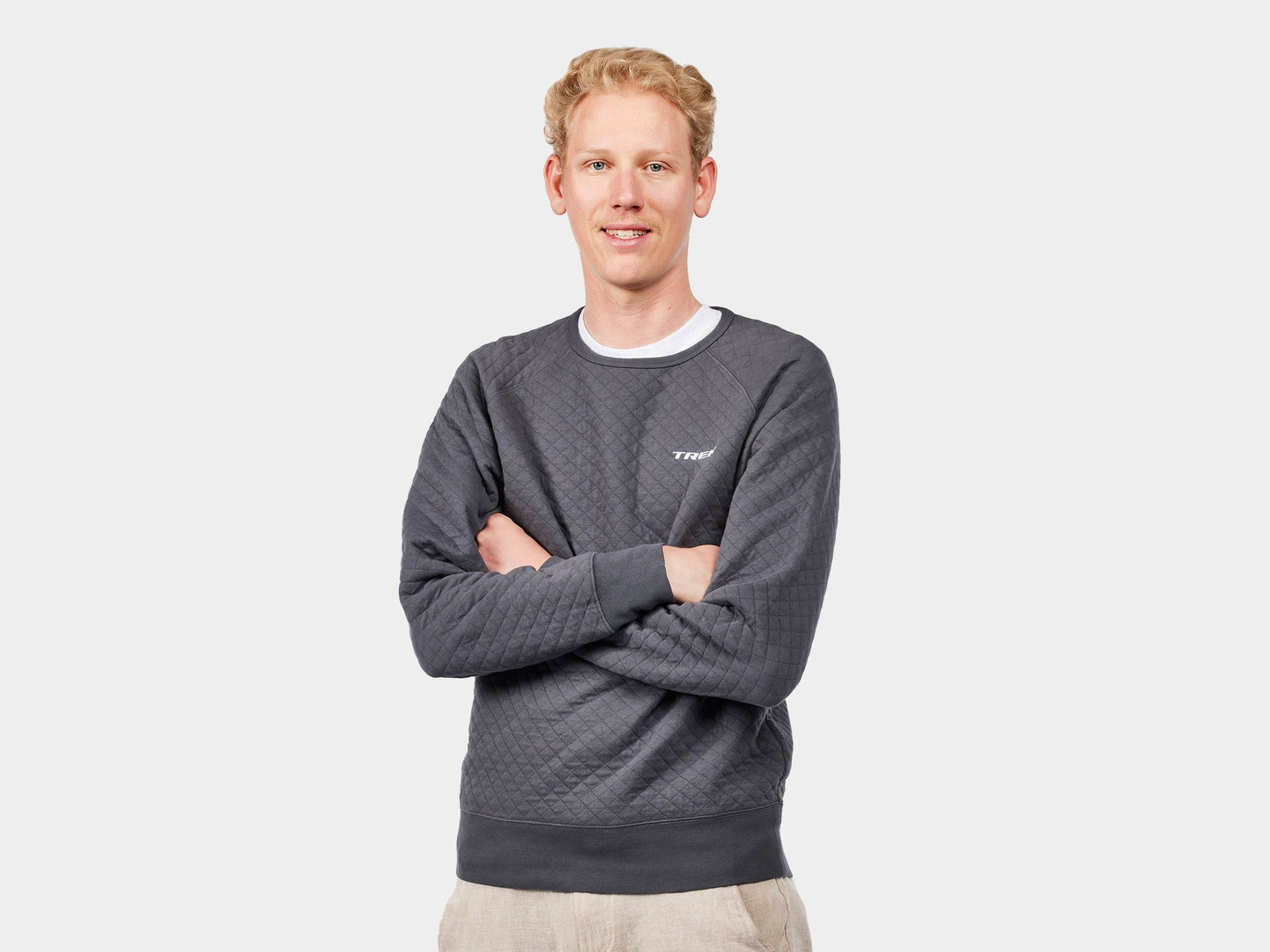 Trek Quilted Crewneck Sweatshirt - X-Small Black