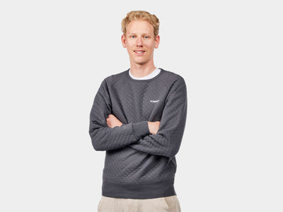 Trek Quilted Crewneck Sweatshirt - X-Small Black