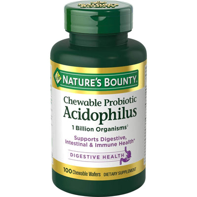 Gommes à mâcher Probiotiques Acidophilus de Nature's Bounty