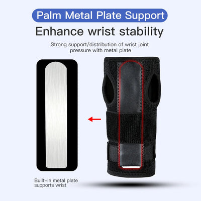 Basketball sports aluminum plate support hand pressure strap mesh breathable and anti damage protective equipment - Korvel