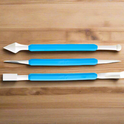 Ateco 4205 3-Piece Sculpting Tool Set for Fondant Detailing