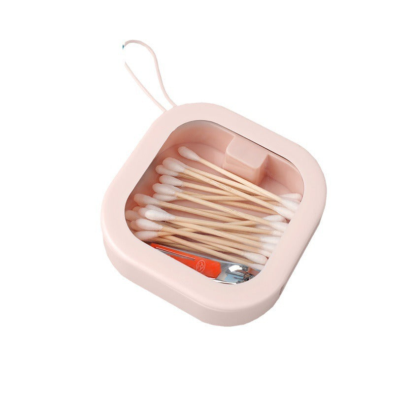 Jewelry box, portable travel storage box, hair accessories, earrings, earrings, bracelets, necklaces, headbands, portable push b - Korvel