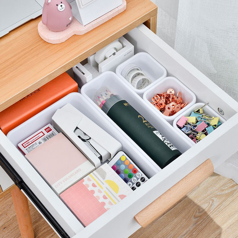 8pcs/set Adjustable Drawer Organizer Box Trays Make Up Cosmetics Sundries Divider Holder Kitchen Bathroom Closet Jewellery Box - Korvel