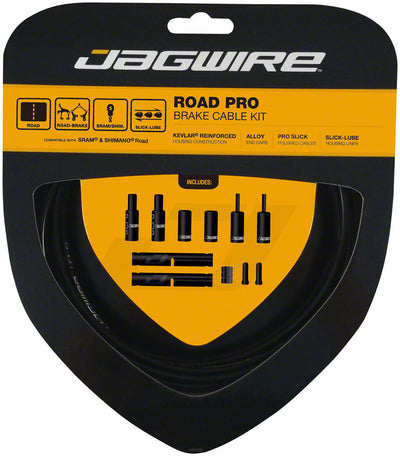 Jagwire Pro Brake Cable Kit for Road Bikes - Black