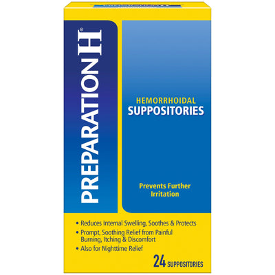 Preparation H Rectal Suppositories - 24 Count