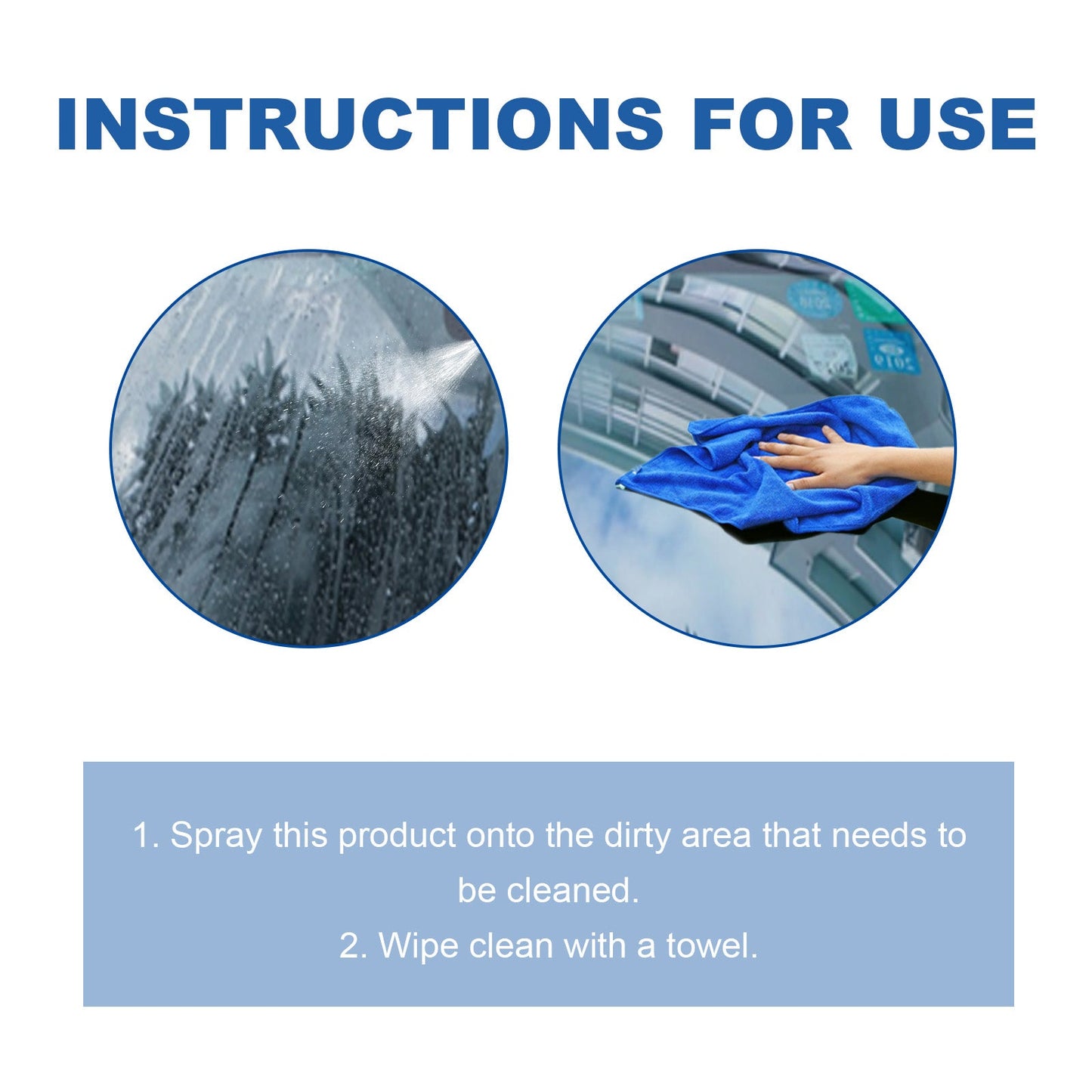 Windshield Oil Film Cleaner, Car Windshield Dust Stains Oil Film Clean Liquid - Korvel