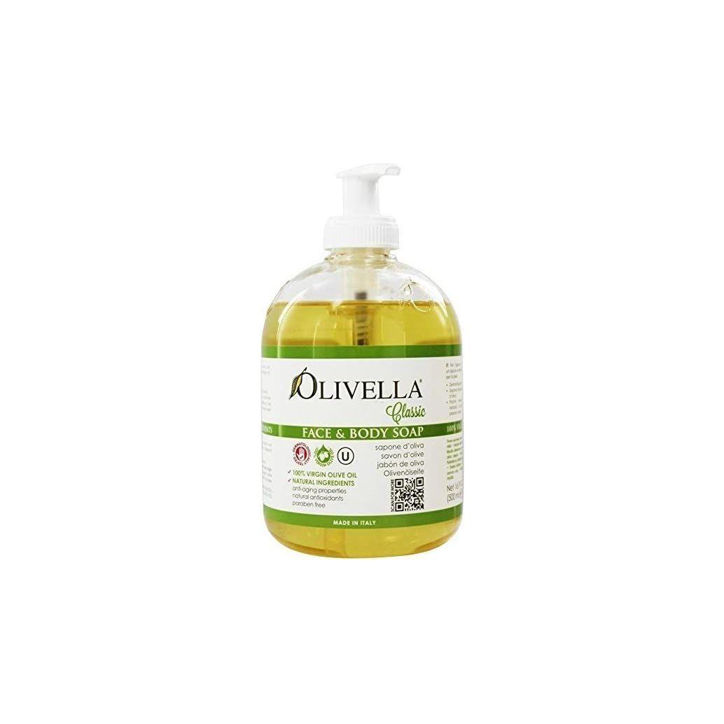 Jabón Clásico para Cara y Cuerpo Olivella - 16.9 Oz