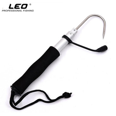 LEO 60cm Telescopic Fishing Gaff Hook Stainless Stee - Korvel