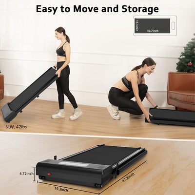 2-in-1 Portable Desktop Treadmill with Remote Control