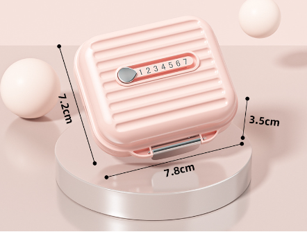 Boîte de Rappel Médical Mini Portable pour Rangement à Domicile