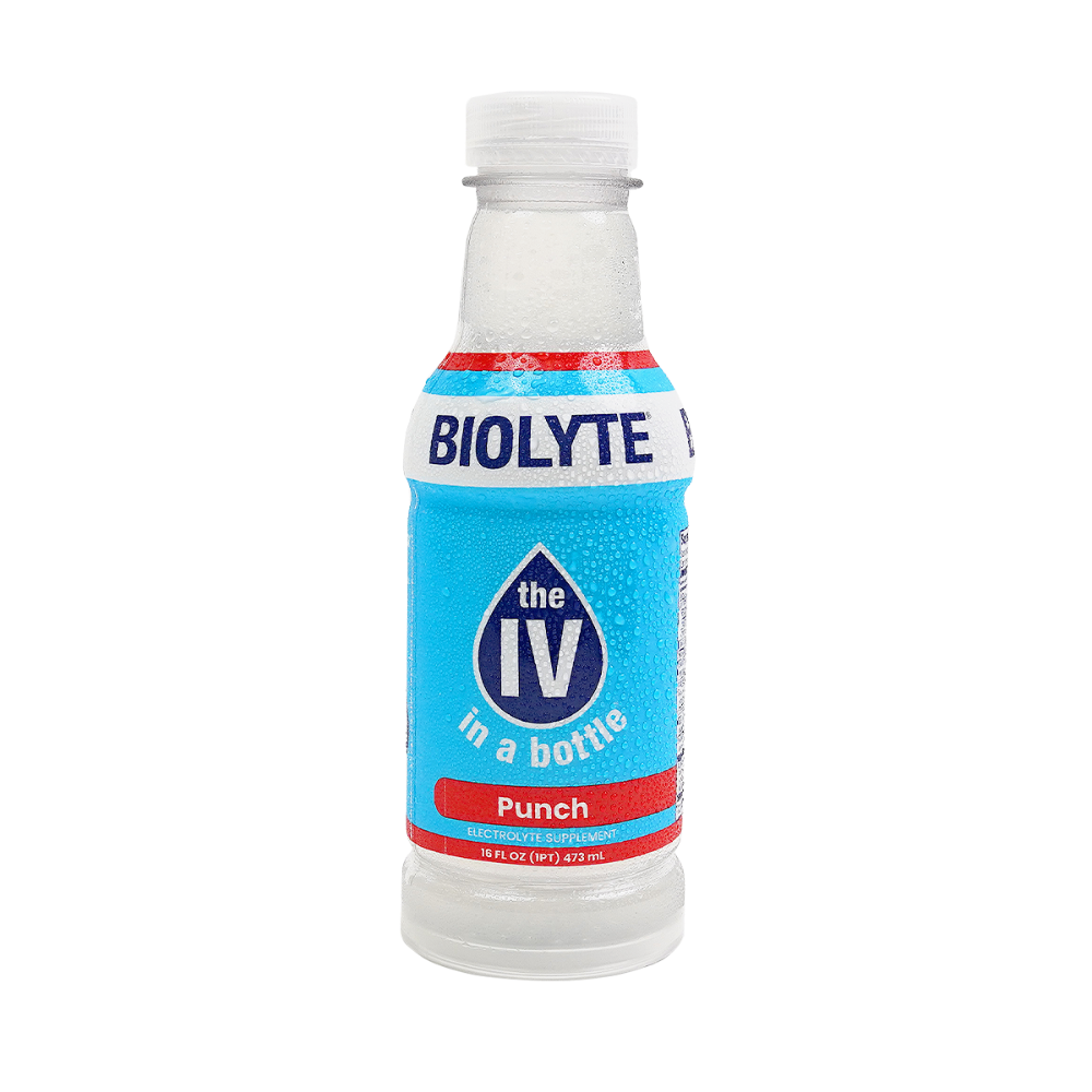 Boisson Électrolytique Premium Biolyte Goût Punch aux Fruits 16 Fl Oz